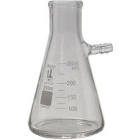 250Ml Filtering Flask  Bolt Neck With Tubulation  3.3 Borosilicate  Heavy Wall  Karter Scientific (Single)