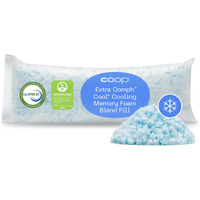 Coop Home Goods Extra Oomph Cool+ Pillow Fill  Gel-Infused  Plus Shaped Memory Foam Filling For More Airflow  1/2 Pound Filler For Eden Cool+ Pillows  Greenguard Gold & Certipur-Us Certified