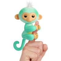 Fingerlings 2023 New Interactive Baby Monkey Reacts To Touch - 70+ Sounds & Reactions - Ava   Teal