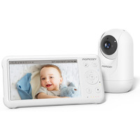 Momcozy Video Baby Monitor  1080P 5"" Hd Baby Monitor With Camera And Audio  Infrared Night Vision  5000Mah Battery  2-Way Audio  Temperature Sensor  Lullabies And 960Ft Range  Ideal For New Moms
