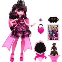 Monster High Monster Ball Doll  Draculaura In Party Dress With Themed Accessories Including Chocolate Fountain