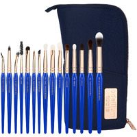 Bdellium Tools Professional Makeup Brush Golden Triangle - Eyes Only 15Pc. Brush Set With Stand-Up Pouch