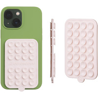Octobuddy - Silicone Double-Sided Suction Phone Case Detachable Mount - Hands-Free  Strong Grip Holder For Selfies & Videos - Iphone & Android Compatible - 2.5 X 3.75""