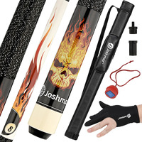 Joshmar Professional Pool Stick - Premium Pool Cue Made With Beautiful  Unique  Luxury Design  And The Best Canadian Hardwood Quality. Including 4 Accessories To Keep Your Pool Stick On Top Conditions