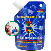 Le Glue Temporary Glue | Non-Permanent Clear Adhesive Glue For Plastic Building Blocks | No Messy Break-Ups | Non-Toxic Model Glue Formula | Seen On Shark Tank  Created For Kids  By A Kid