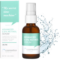 Cosmedica Skincare's Advanced 2.5% Retinol Serum W/Green Tea  Hyaluronic Acid & Vit E - Anti-Aging  Skin Revitalizing  Hydrating Serum For Fine Lines  Wrinkles  Discoloration  And Acne Scars  1Oz