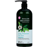Avalon Organics Scalp Treatment Tea Tree Shampoo  Encourages Scalp Well-Being And Leaves Hair Soft  32 Fluid Ounces