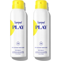 Supergoop! Play Spf 50 Antioxidant Body Mist W/Vitamin C  3 Fl Oz - 2 Pack - Broad Spectrum Sunscreen Spray For Sensitive Skin - Great For Active Days