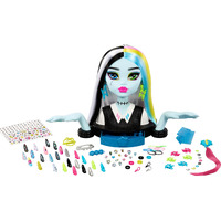 Monster High Frankie Stein Doll Head For Hair Styling With 65+ Accessories Including Wear & Share Nails  Hair Ties  Barrettes & Stickers