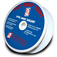 Poly-Temp 28007 White Joint Sealant 100% Ptfe Gasket Material Expanded Uhf Adhesive Tape  1/4"" X 50'