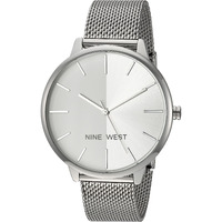Nine West Women's Sunray Dial Mesh Bracelet Watch