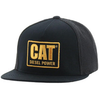 Caterpillar Men's Diesel Power Flat Bill Cap  Black  One Size