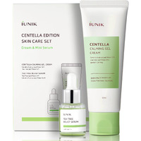 Iunik Centella Edition Skincare Set (Cream 2.02 Fl.Oz. & Mini Serum 0.51 Fl.Oz.) - Centella Asiatica And Tea Tree Leaf Waters To Soothe  Calm  Moisturize  And Protect The Skin