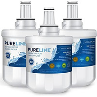 Pureline Da29-00003G Water Filter Samsung Replacement For Da29-00003G  Aqua-Pure Plus  Rsg257Aars  Da29-00003F Da29-00003B  Da29-00003A  Rf267Aers  Rs22Hdhpnsr  Reduces Bad Taste & Odor (3 Pack)