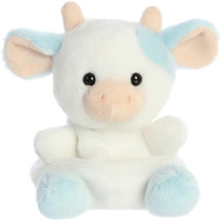Aurora Adorable Palm Pals Skyla Blueberry Cow Stuffed Animal - Pocket-Sized Play - Collectable Fun - Blue 5 Inches