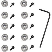 Wolfride 10Pcs Router Bit Bearing Set Top Bearings For Flush Trim Router Bit|Interior Dia: 3/16  & Outer Dia: 1/2