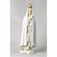 Us 10.63 Inch Our Lady Of Fatima Decorative Statue Figurine  White