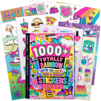 Fashion Angels 1000+ Totally Rainbow Colorful Fun Craft Stickers For Scrapbooks  Planners  Gifts And Rewards  40-Page Sticker Book For Kids Ages 6+ And Up