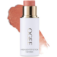 Ogee Sculpted Face Stick (Carnelian - Sheer Luminous Coral) Certified Organic Blush Stick - Multi-Use Cream Blush & Highlighter Stick
