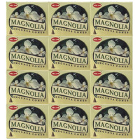 Magnolia - Case Of 12 Boxes  10 Cones Each - Hem Incense From India