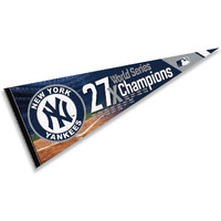 Yankees 27 Time Champions Pennant Flag