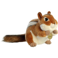Aurora Realistic Miyoni Chipmunk Stuffed Animal - Lifelike Detail - Cherished Companionship - Brown 9 Inches