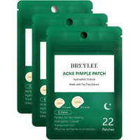 Acne Pimple Patch (66Count)  Breylee Tea Tree Oil Pimple Patch Acne Pimple Healing Patch Zit Patch Acne Patch Hydrocolloid Patch  10Mm+12Mm