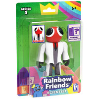Rainbow Friends - Scientist Action Figure (5"" Tall Posable Figure  Series 1)  Orange