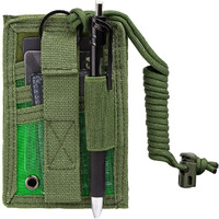 Ironseals Tactical Id Card Holder Hook & Loop Patch Badge Holder Detachable Quick Rip-Away Badge Holder With Key Ring And Adjustable Neck Lanyard