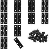 Murtenze 12 Pack 2.5 Inch Door Hinge Cabinet Hinge Black Butt Hinges Ball Bearing Hinges Window Hinges Outdoor Hinges With Mounting Screws