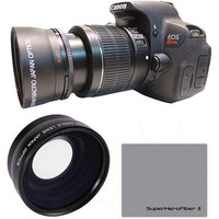 Wide Angle + Macro Lens For Canon Rebel Eos Xti 1200D T3 T3I T4 T5 T6 7D 6D T7 T7I