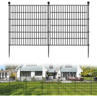 10 Panels No Dig Decorative Outdoor Garden Fence For Yard  32 In(H) X 23.6 Ft(L) Animal Barrier Fencing Rustproof Metal Wire Panel Border For Dog  Rabbits  And Patio Temporary Ground Stakes