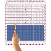 Quilting Ruler- 12.5 * 12.5"" Slotted Rulers For Quilting And Sewing Quilt Strip Rulers For Fabric Precise Cutting