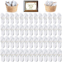 Orca Bulk Flip Flops For Wedding Guests (White) | 52 Pack Wholesale Wedding Sandals