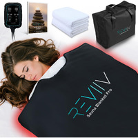 Reviiv Far Infrared Sauna Blanket With Bonus Cotton Insert Towel - V3.0 Major Upgrades! Portable Sauna Infrared For Detoxification And Recovery - 85-185? Temp Range Sauna Blanket Infrared