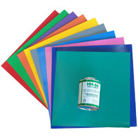 Magic Jump Professional Vinyl Repair Patch Kit For Inflatable Bounce Houses  Includes Multi-Color Vinyl Patches With Large 4-Ounce Hh66 Vinyl Adhesive Cement Glue