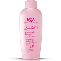 Fair And White So White Refreshing Brightening Body Wash - 1000Ml / 33.8 Fl Oz - Daily Moisturizing Skin Shower Gel  With Pomegranate & Melon Extracts