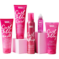 Umberto Giannini Curly Girl Friendly Hair Kit - Curl Jelly  Curl Jelly Wash Shampoo & Care Conditioner  Bond Repair Curl Oil & Curl Whip Activating Mousse