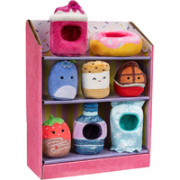Squishville By Original Squishmallows Snack Machine Accessory Pack - Four 2-Inch Squishmallows Plush Including Bluby  Kaoko  Scarlett  And Paulton And Four Plush Costumes - Toys For Kids
