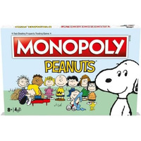 Winning Moves Peanuts Monopoly Board Game  Join Charlie Brown And Advance To The Ice Cream Shop  Lucy's Football And Linus's Pumpkin Patch And Trade Your Way To Success  Great Gift For Ages 8 Plus