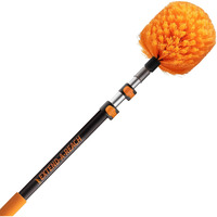 5-13 Ft Cobweb Duster With Extension Pole // 20 Foot High Reach Spider Web Cleaner Cobweb Brush For Outdoor & Indoor Web Cleaning // Lightweight & Sturdy Telescopic Pole // The Ultimate Dusting Kit