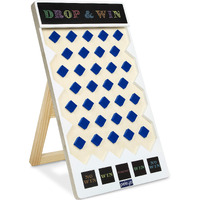 Prize Drop Disc Game Wood 27.8"" X 15.9"" With Chalkboards Carnival Game Trade Show