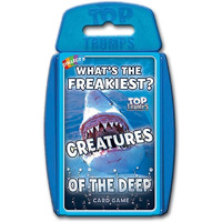 Top Trumps Creatures Of The Deep Classic Card Game  Learn Facts About The Blue Blubber Jellyfish  Octopus And Penguins In This Educational Packed Game  Gift And Toy For Boys And Girls Aged 6 Plus