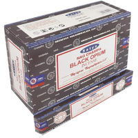 Satya 01347 Black Opium Incense Sticks  12 Packs X 15G  One Size