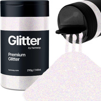 Mother Of Pearl Iridescent Glitter  Glitter  Ultra Fine Glitter  210G/7.40Oz Craft Glitter  Resin Glitter Powder  1/128"" Metallic Iridescent Glitter For Resin Tumblers  Face Glitter For Diy Crafts