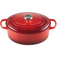 Le Creuset Enameled Cast Iron Signature Oval Dutch Oven  5 Qt.   Cerise