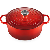 Le Creuset Enameled Cast Iron Signature Round Dutch Oven  5.5 Qt.  Cerise