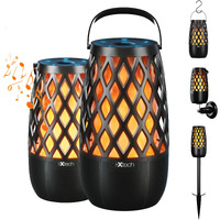 Ixtech Outdoor Bluetooth Speakers  Waterproof Portable Bluetooth Speaker Wireless With Lights  Outdoor Gifts For Dads Mom  Multi-Sync Wireless Connection  Lantern Speakers Mountable  2 Pack