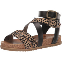 Blowfish Malibu Women's Fandie Gladiator Sandal  Sand Pixie Leopard/Black Dyecut  7.5M