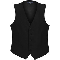 Gioberti Mens Formal Suit Vest  Black  Medium